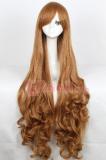 100cm long light brown wavy cosplay wig CB64B